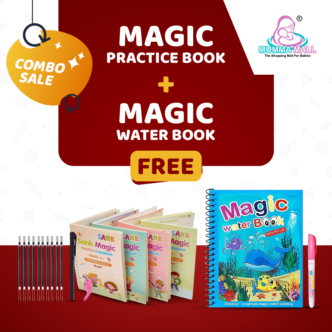 ✨Magic Practice Copybook📚With FREE Magic Water Book😯 (Buy 1 book get 4 Book FREE)💯