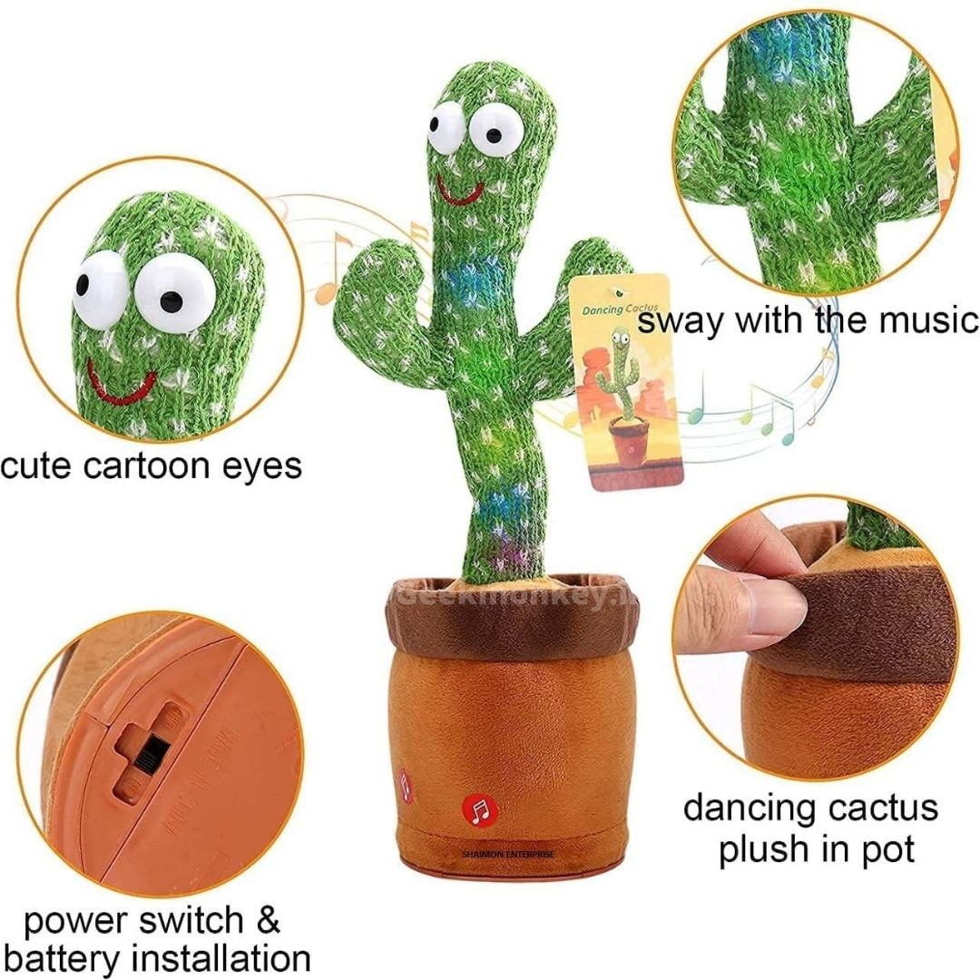 Dancing copycat Cactus Toy with music and light