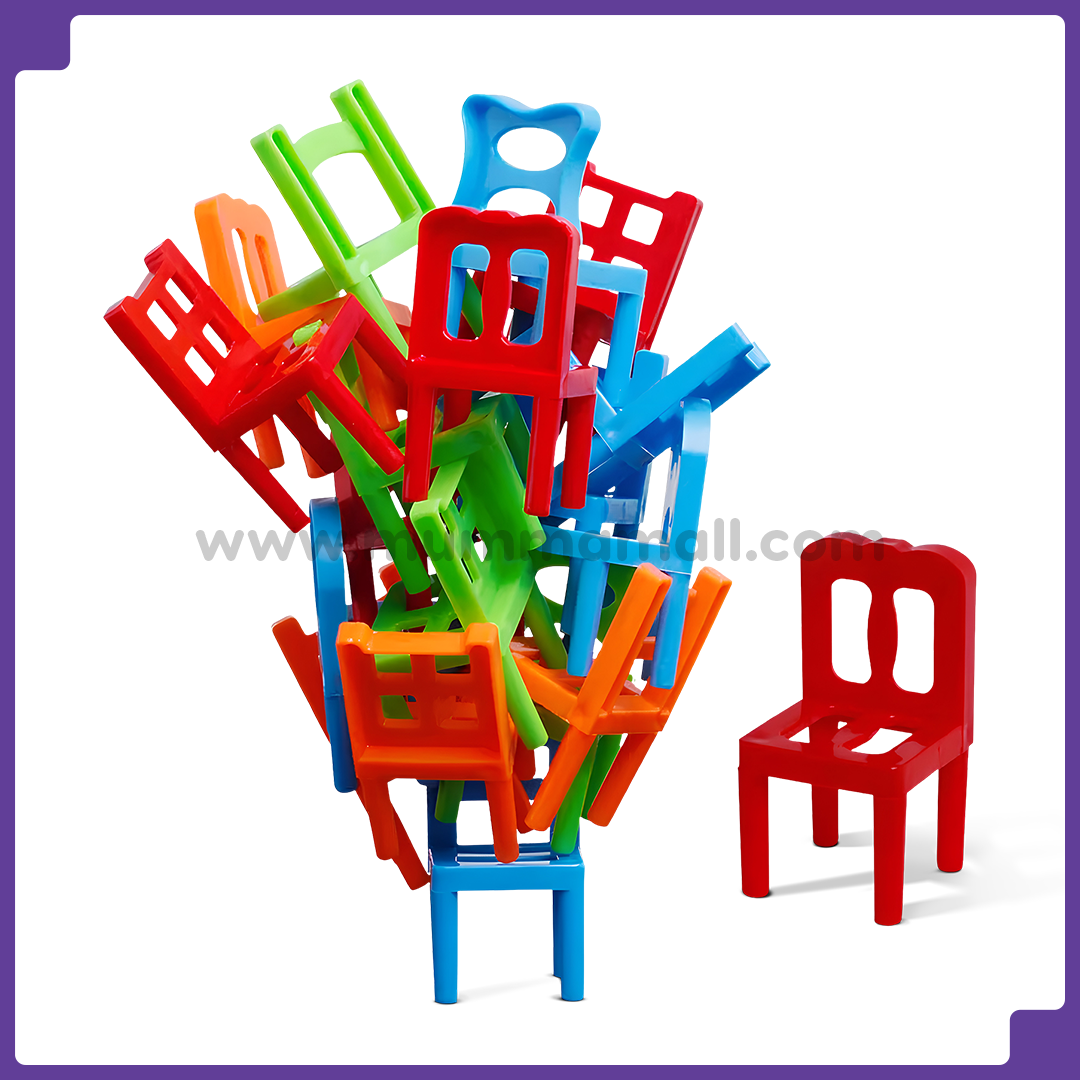 🔥Chairs Stacking Tower Game ||Suspend Family Game😯 36 Pcs Chair💥