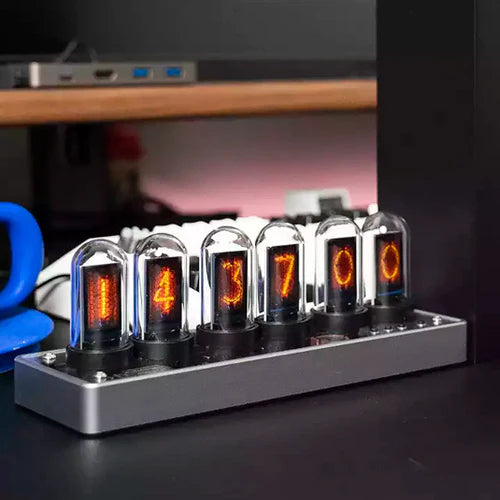 Fawes IPS Nixie Tubes Digital Table Clock