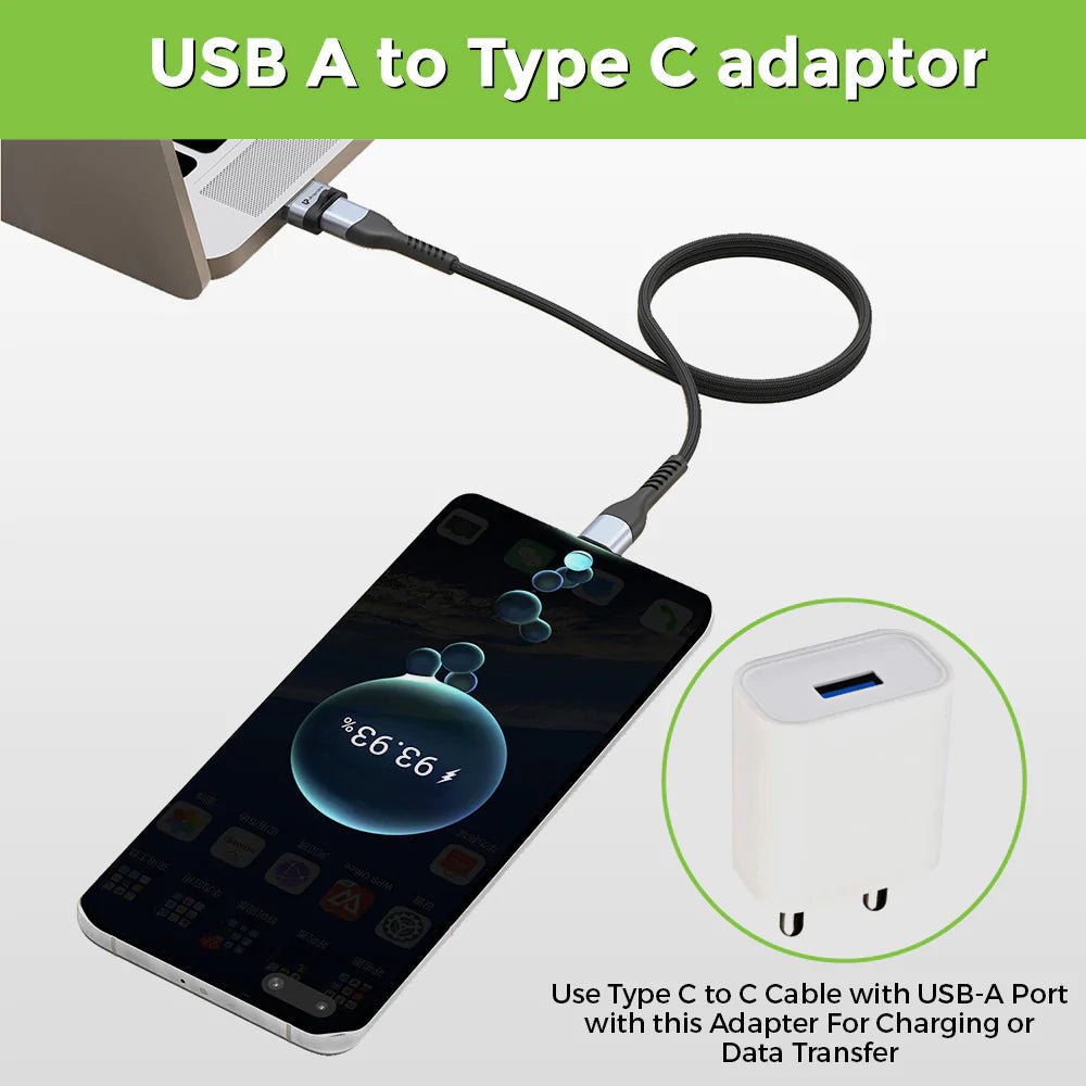 Ultraprolink C-Adapt Duo USB Type C USB-A Male-Female OTG Adapters