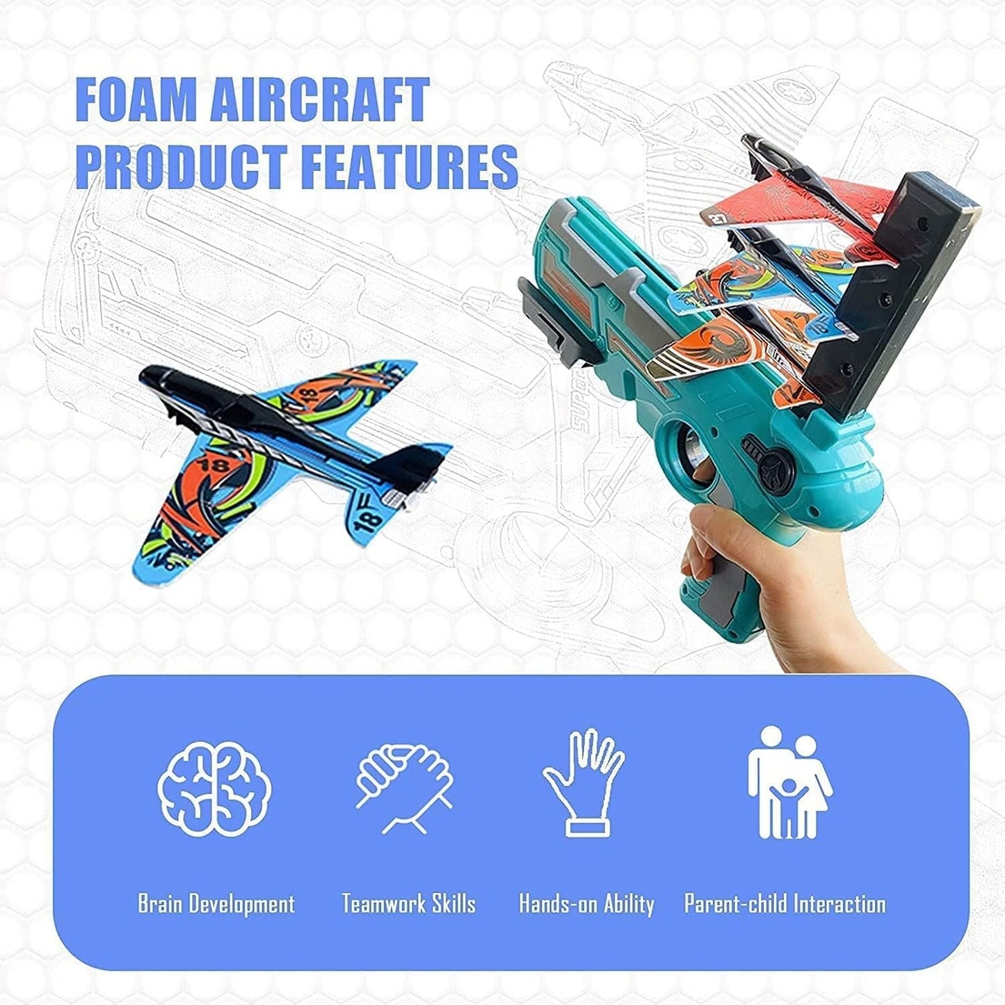 Airplane Launcher Gun Toy for Kids