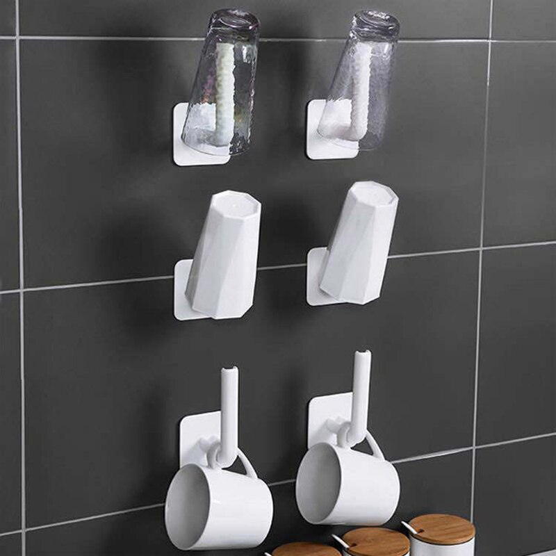 Adhesive Sticker Multi-Purpose Hook Towel Hanger for Kitchen Bathroom