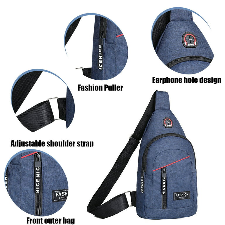 Sling Bag for Men with USB Plug & Port