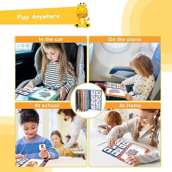 📙Quiet Interactive Book ||  Develop Learning Skills for children🙌 (Pack of 3)