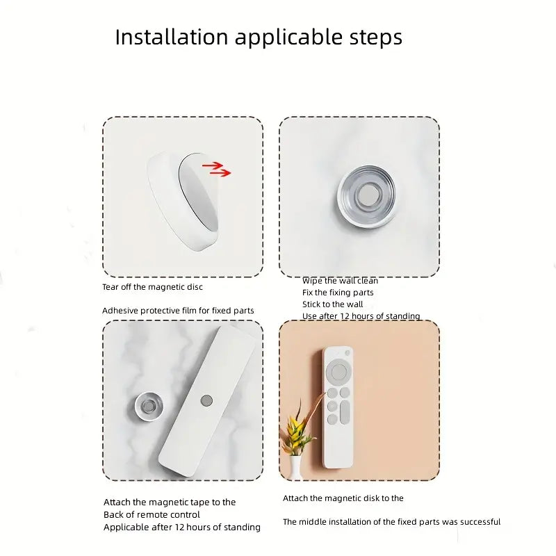 Magnetic Remote Control Holder Wall Mount