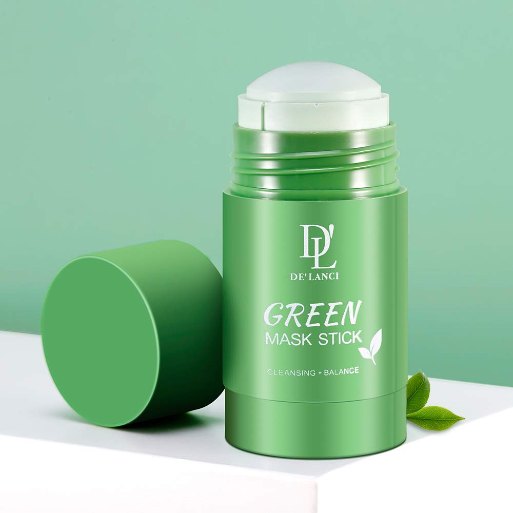 Cleansing Green Stick Green Tea Mask Purifying Clay Stick Mask Oil Control Anti-acne Eggplant Whitening