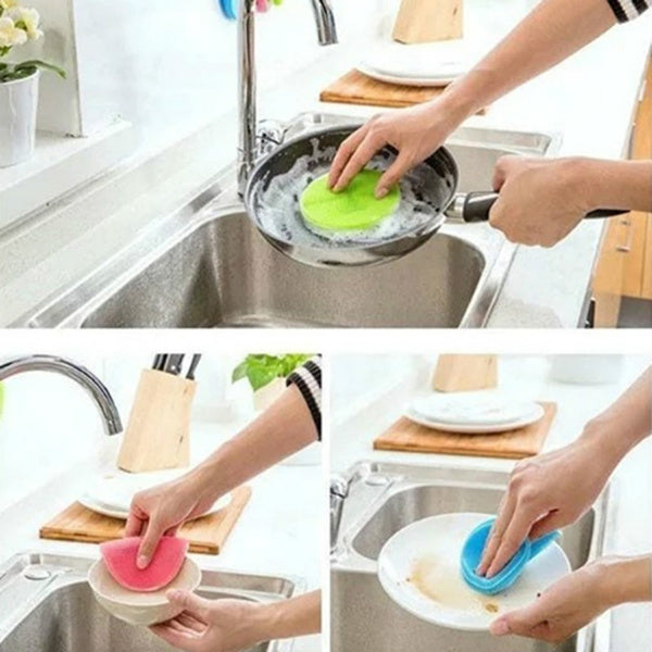 ✨Multipurpose Silicone Sponge Scrubber✨