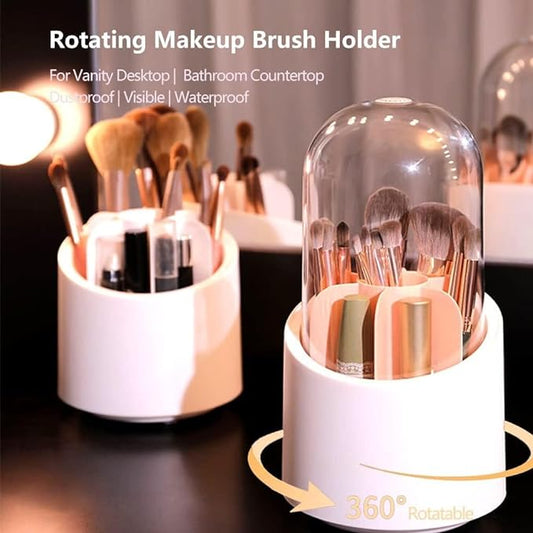 360 Degree Rotating Makeup Brush Holder