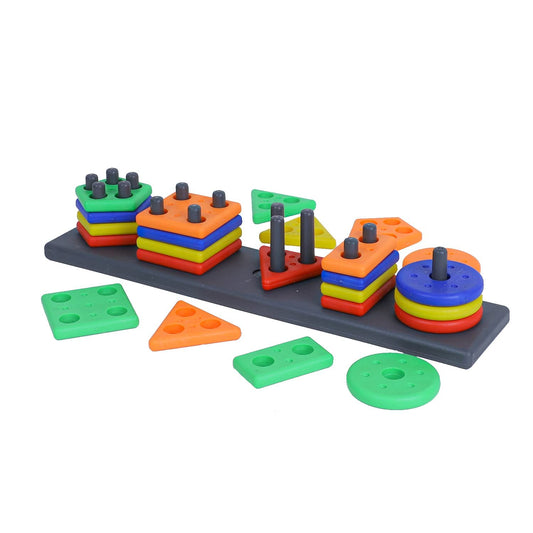 (🔥HOT SALE NOW 50% OFF) 🎨Multicolor Plastic Geometric Block Puzzle🔥Logic Games🎯