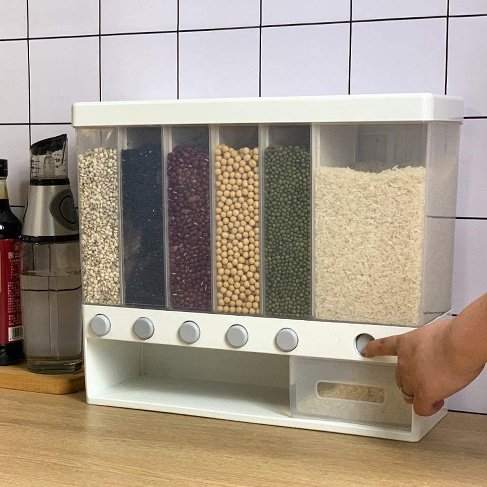 6 in 1 Wall-Mounted Cereals Dispenser