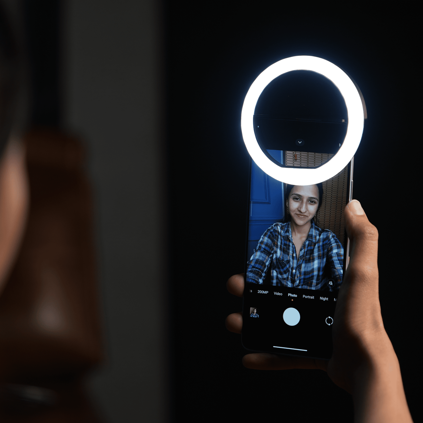 2 Portable LED Ring Selfie Light