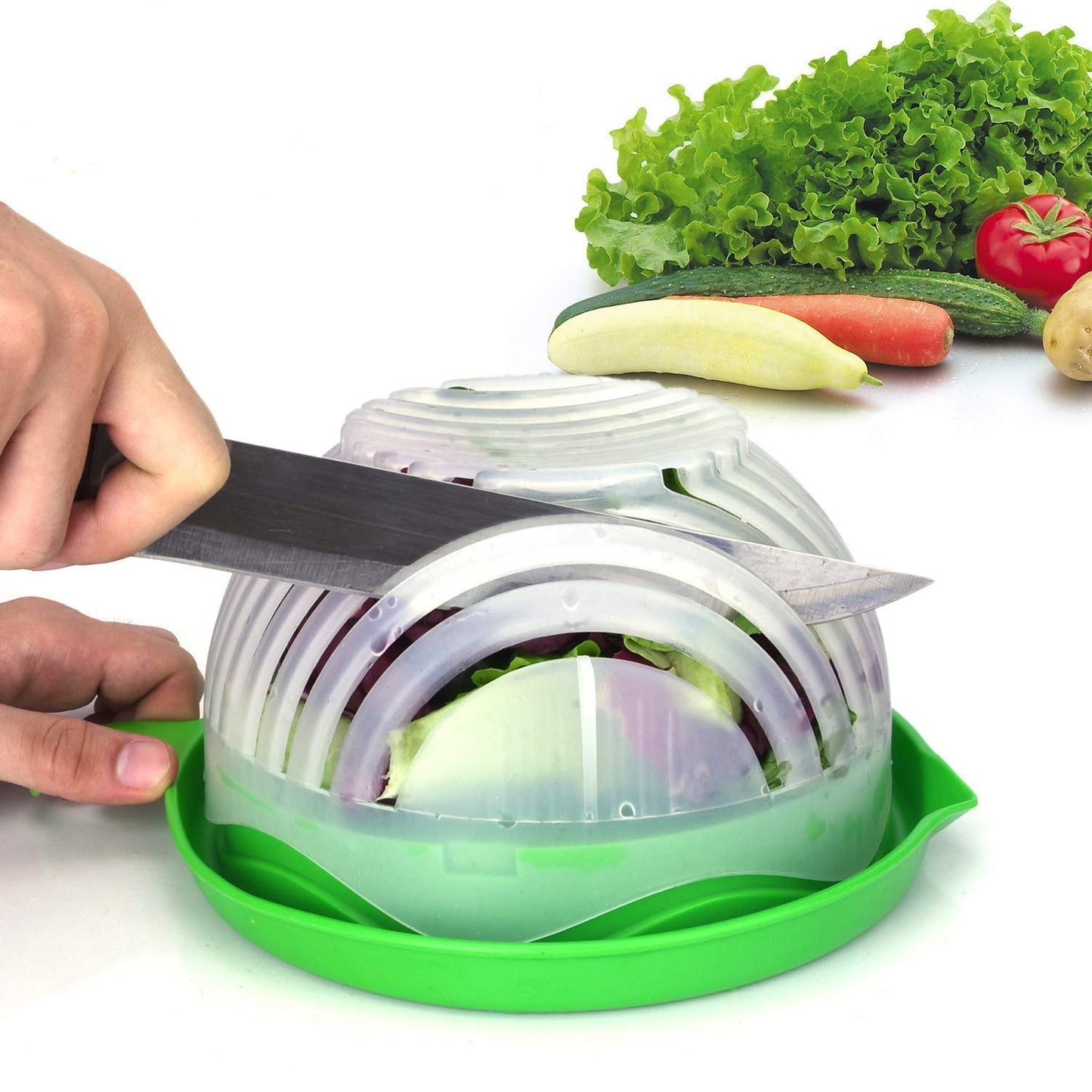 Kitchen Salad Cutter Bowl Upgraded Easy Salad Maker