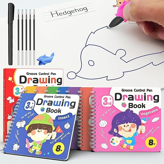 Groove Control  Reusable  Drawing Activity Pad (pack of 8 book)