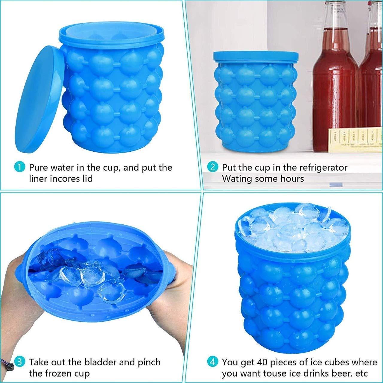 Silicone Ice Cube Maker Ice Cube Bucket