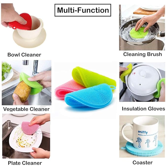 ✨Multipurpose Silicone Sponge Scrubber✨