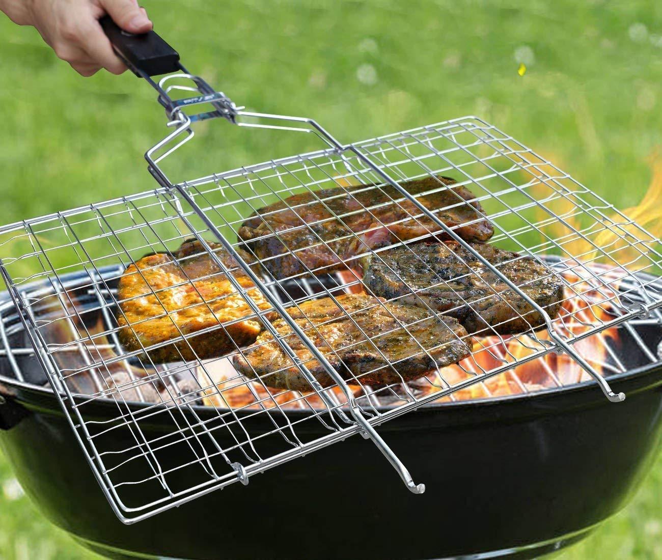 Chromium Plated Barbecue BBQ Grill Net Baskets