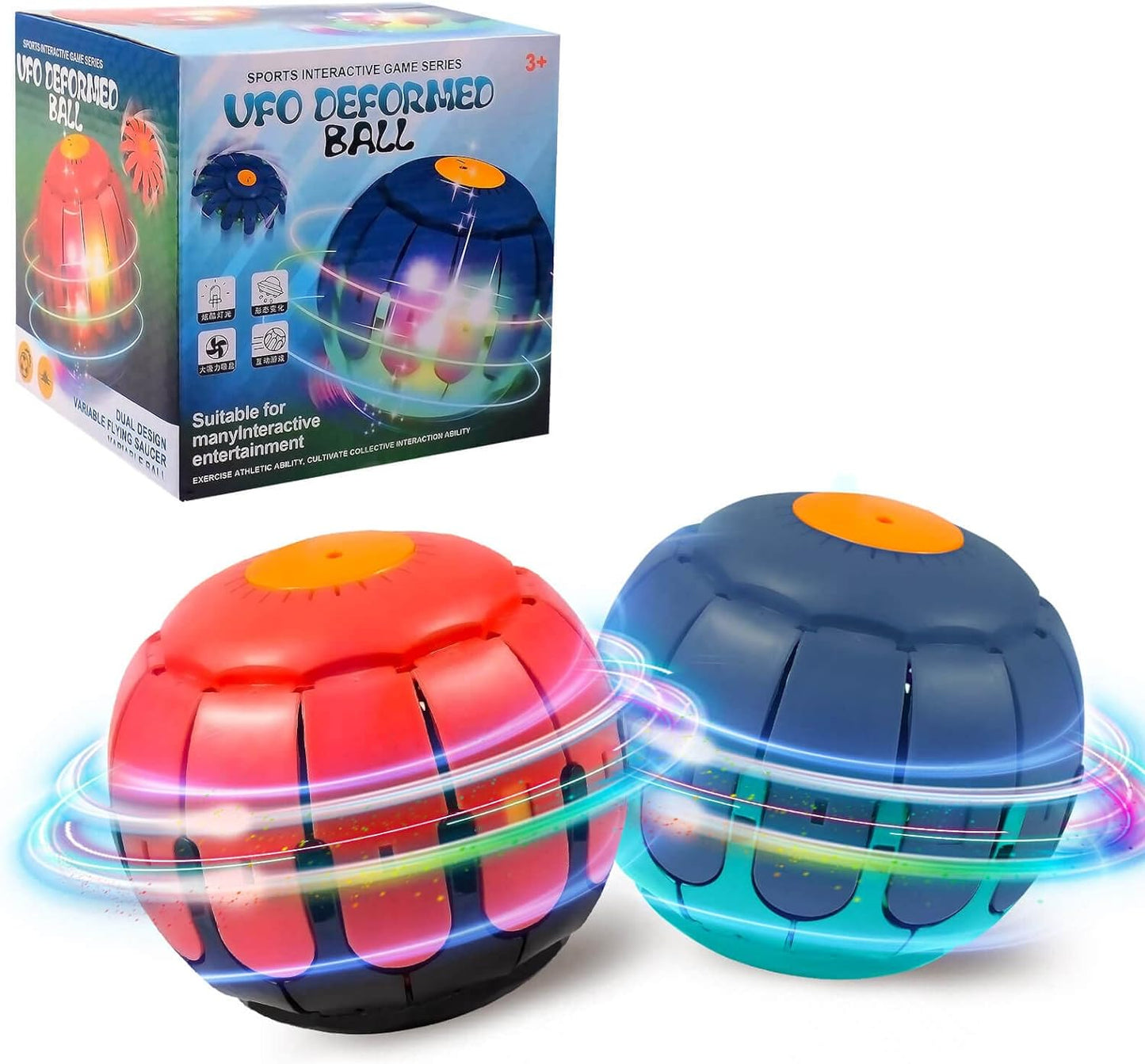 💥UFO Deformed ball ||Magic Ball with LED Light 🌟