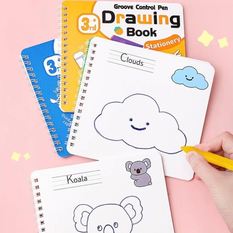 Groove Control  Reusable  Drawing Activity Pad (pack of 8 book)