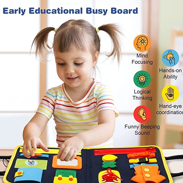 💥busy board for Children || Educational Activity Sensory Book