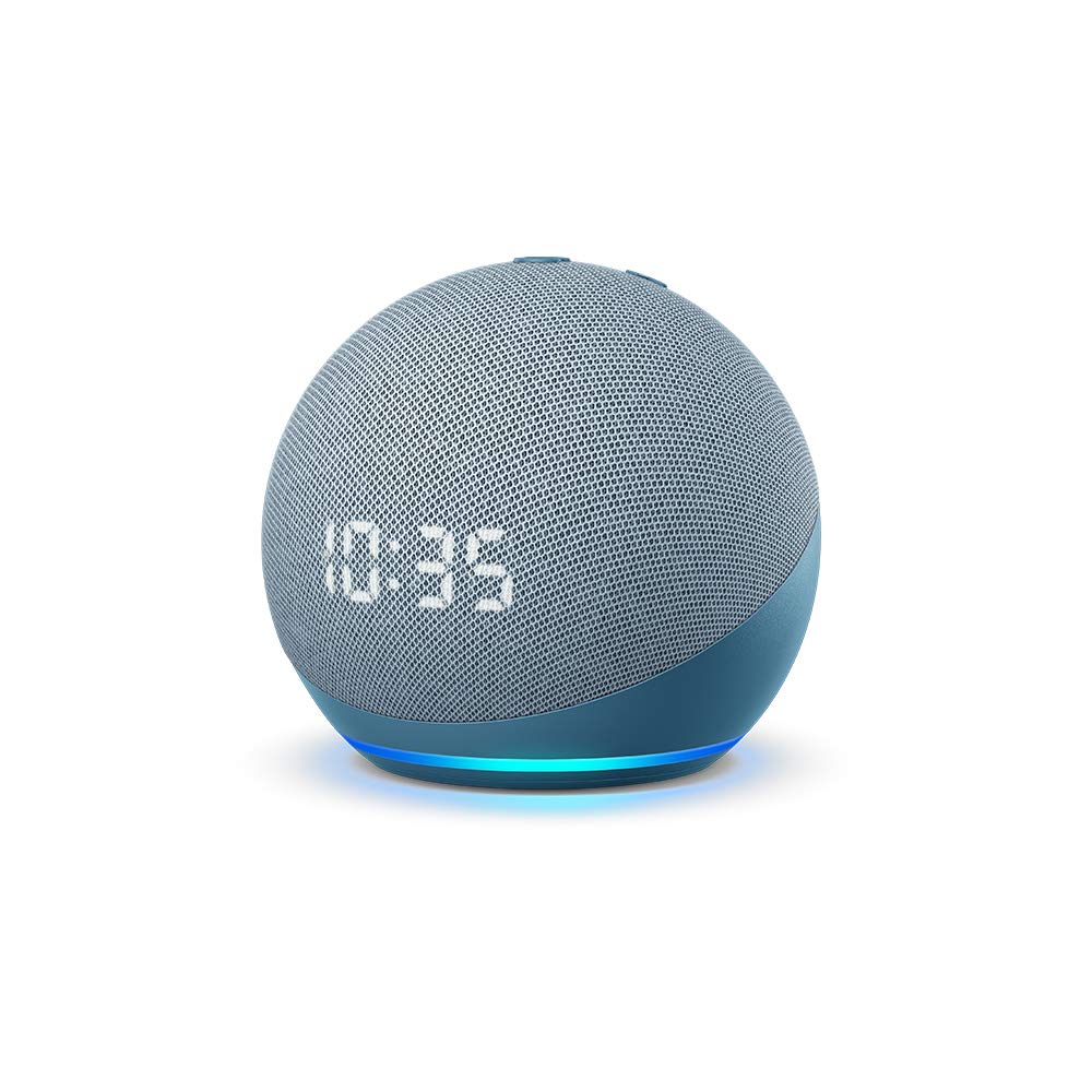 Amazon Echo Dot 4th Gen with clock