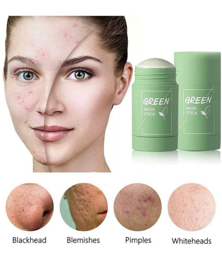 Green Tea Herbal Mask Stick Cream for Removes Blackheads