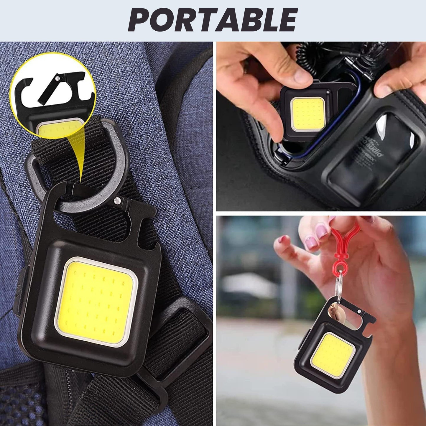 Keychain Flashlight Mini Work Light