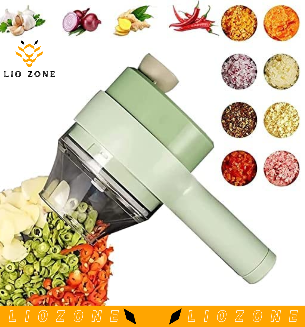 Wireless Handy Electric Vegetable Chopper- 4 in 1