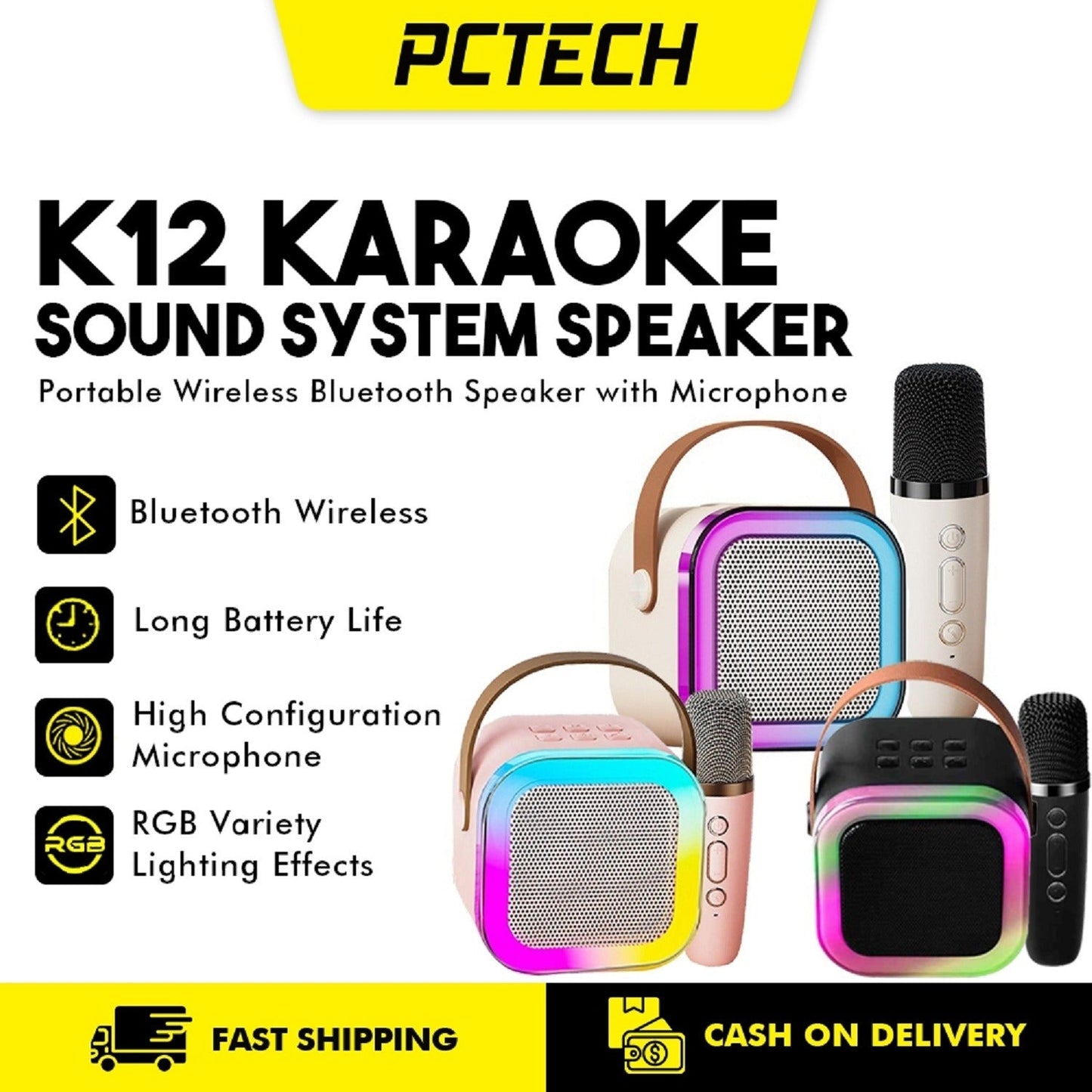 🎶Wireless K12 Bluetooth Speaker with Wireless Microphone 🎤