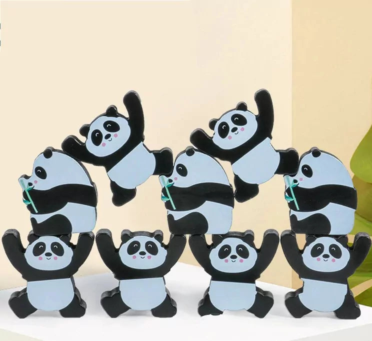 🐼  Wooden Panda Balance Block game  (Pack of 12)