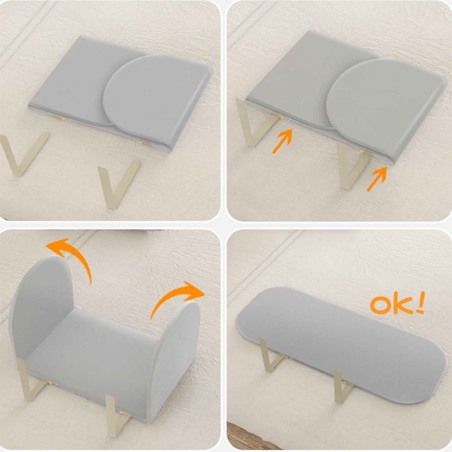 Foldable Baby Bed Rail For Kids Safety