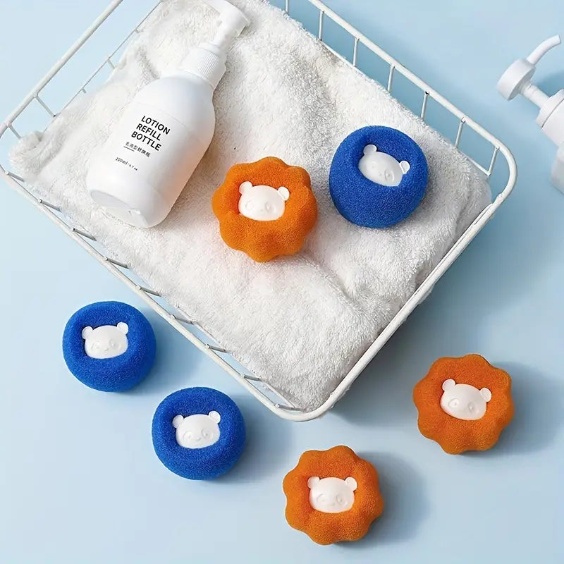 🔄Reusable Washing Machine Hair Remover, Pet Remover Balls for Laundry Dryer Washing🧺(Pack Of 6 Balls)