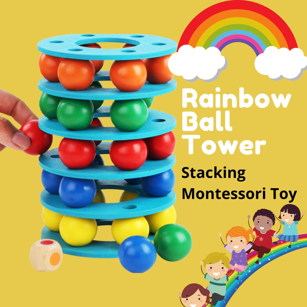 🌈 Plastic Balancing ball tower game  ⚾