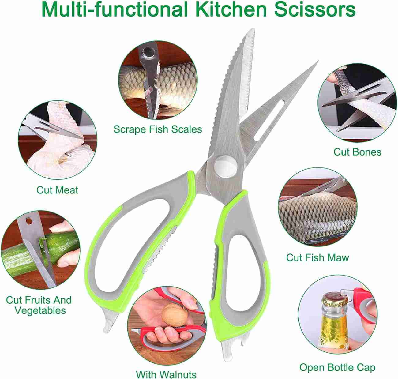 11 IN 1 MULTIPURPOSE SCISSORS ( BUY ONE GET ONE FREE )