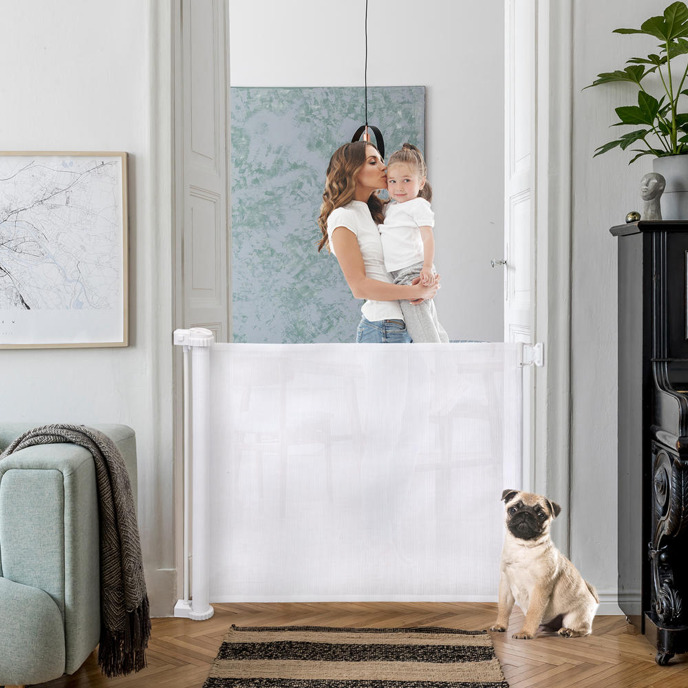 Retractable Baby Safety Gate Kit for Toddlers Babies & Pet Dogs 🚪