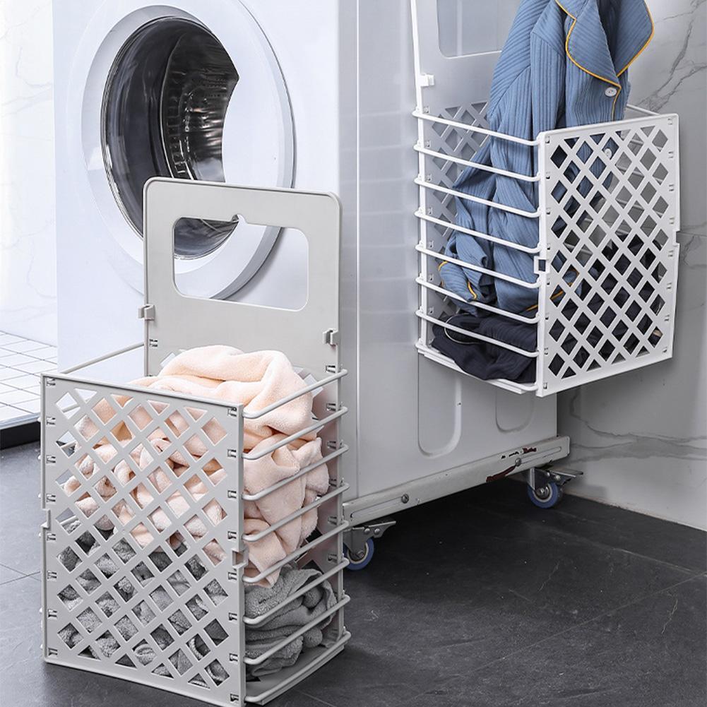 SpaceSaver Wall Basket- Foldable Dirty Clothes Basket